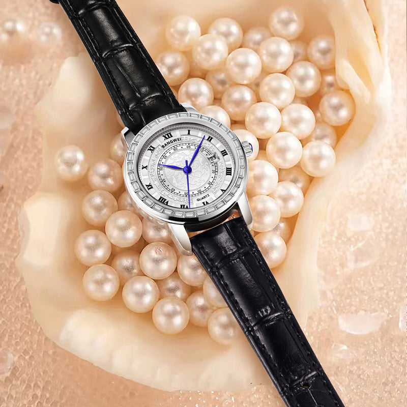 Women's Quartz Waterproof Calendar Multifunctional Fashion Sports Wrist Watch