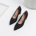 Women's Summer Casual Pointed Toe Chunky Heel Hollow Sandals