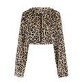 New All-matching Hooded Zip Cardigan Tops Women