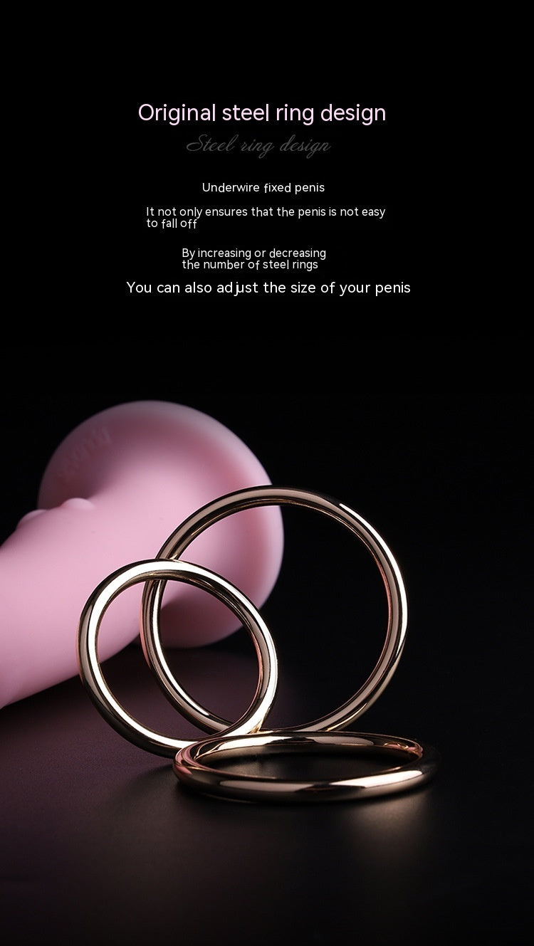 Wearable Simulation Itching Super Cool Love Women Dildo Leather