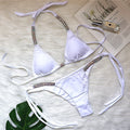 Solid sexy strapless bikini