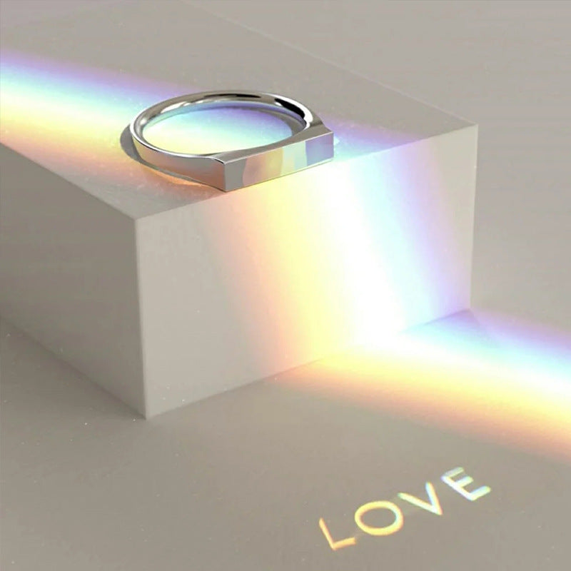 Yanguang Projection Black Technology Couple Ring