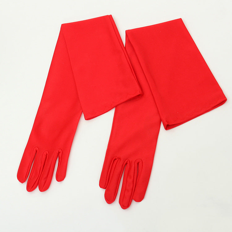 Wedding Etiquette Dress Bride Wedding Gloves Sunscreen Anti-purple