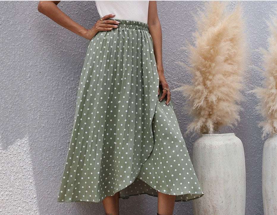 Spring Summer Chiffon Long Skirt Women