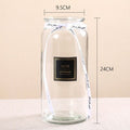 Mini Straight Transparent Glass Vase Ornaments Flower Arrangement Hydroponic Vase