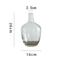 Japanese Bell Horse Drunk Wood Nantian Bamboo Nordic Style Simple Thin Mouth Big Belly Bottle Vase Transparent Indoor Flower Arranging Device