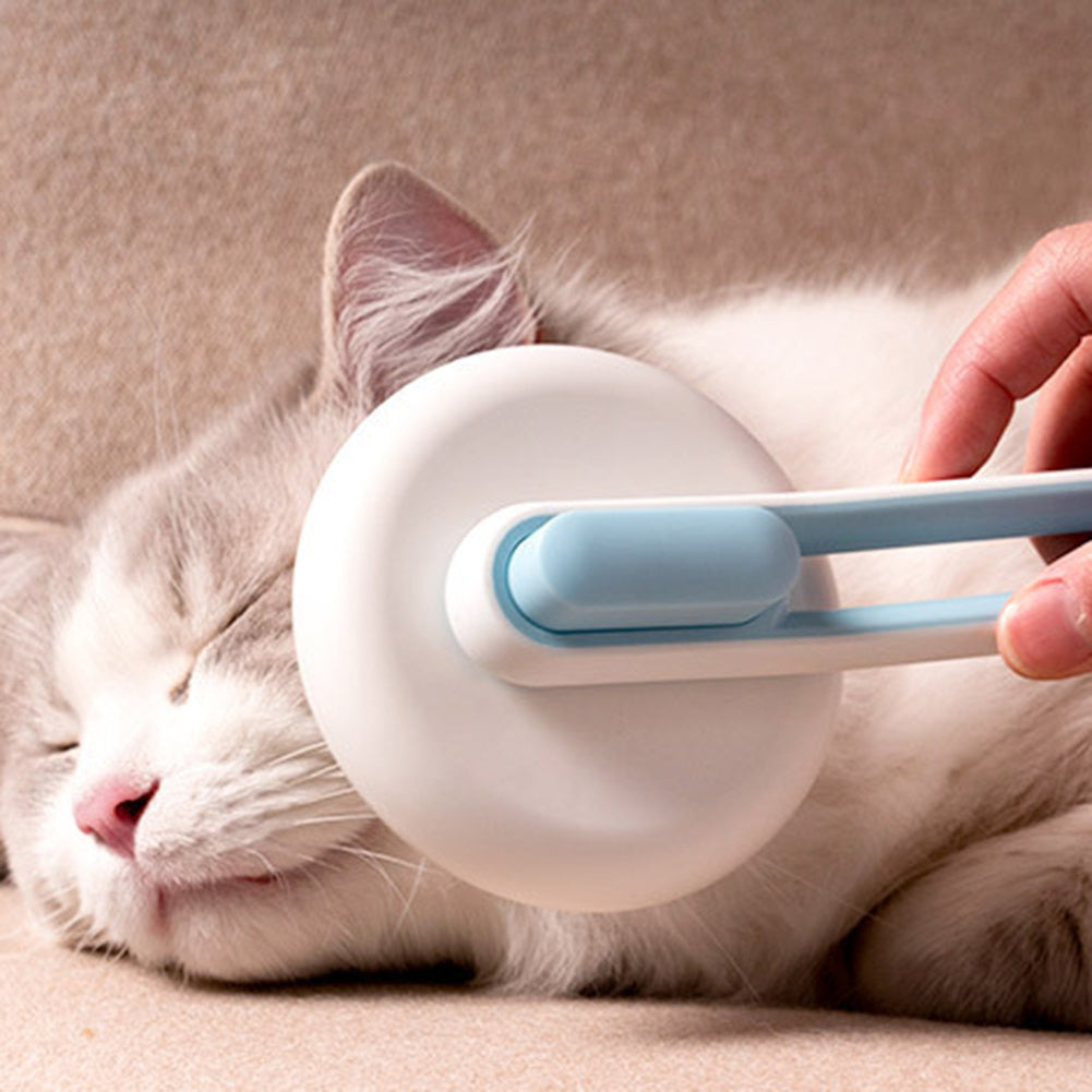 Pet Dog Cat Brush Grooming Tool Automatic Massage Comb Round Hair Brush For Cat Dog Pet Supplies