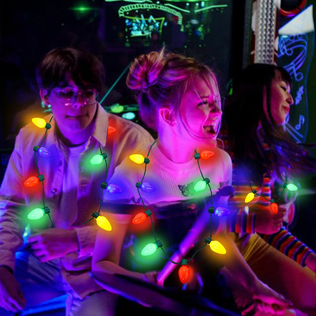 Christmas Halloween Luminous Necklace Colorful Bulb Party Supplies