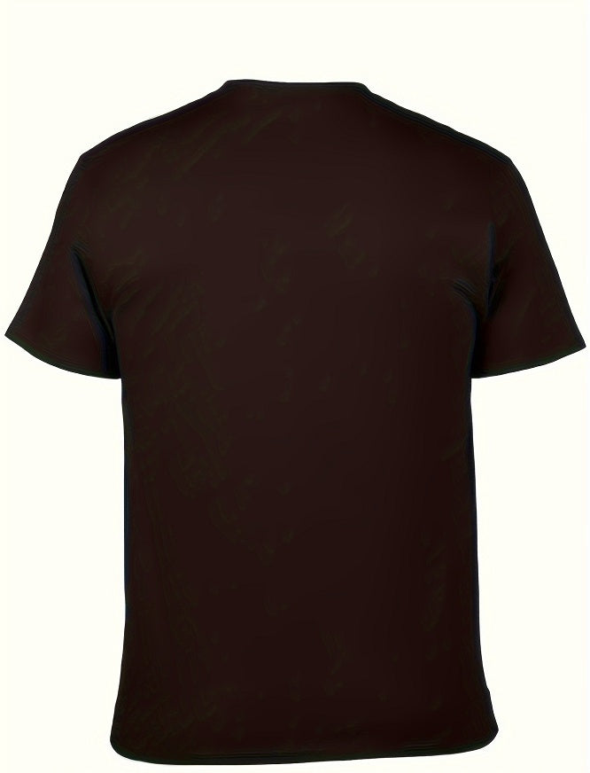 Men Street Style T-shirt, Short-sleeved T-shirt, Summer Outdoor Sports Print T-shirt