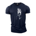 Europe And America Cross Border Helmet Series Men's Fashion Cotton Printed T-shirt