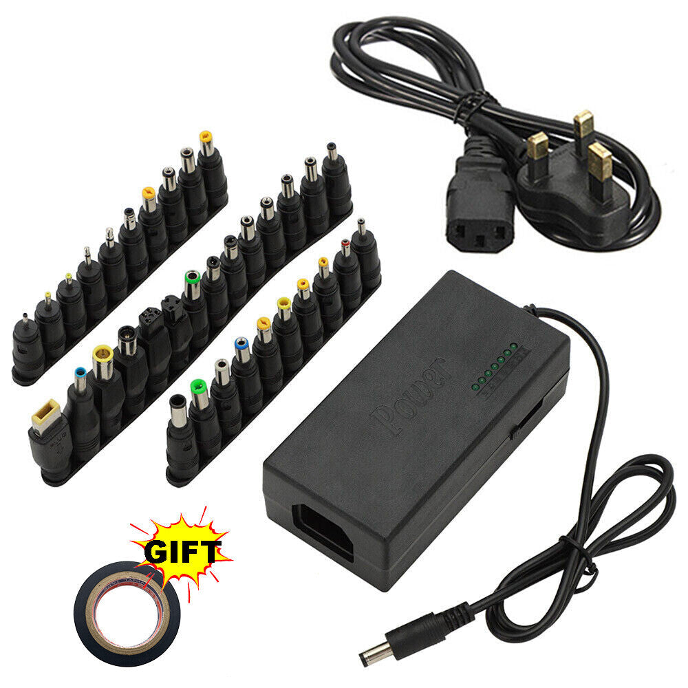 96W 34 Sizes Heads Adapter Universal AC DC Power Supply Charger Multi Laptop PC