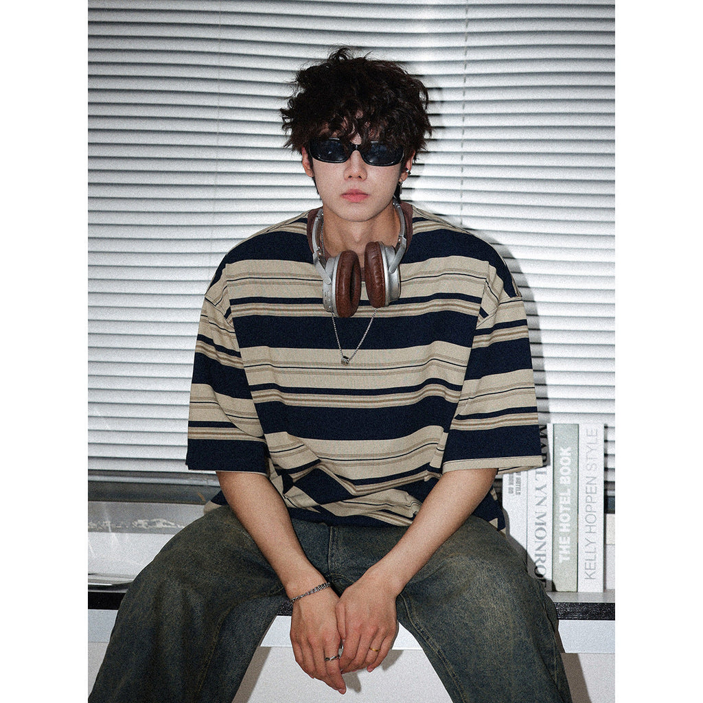 American Lovers Wild Loose Bottoming Shirt Half Sleeve Tee