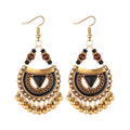 Indian Style Oil Dripping Metal Ball Earrings