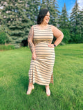 Still Got it Sleeveless Maxi In Khaki