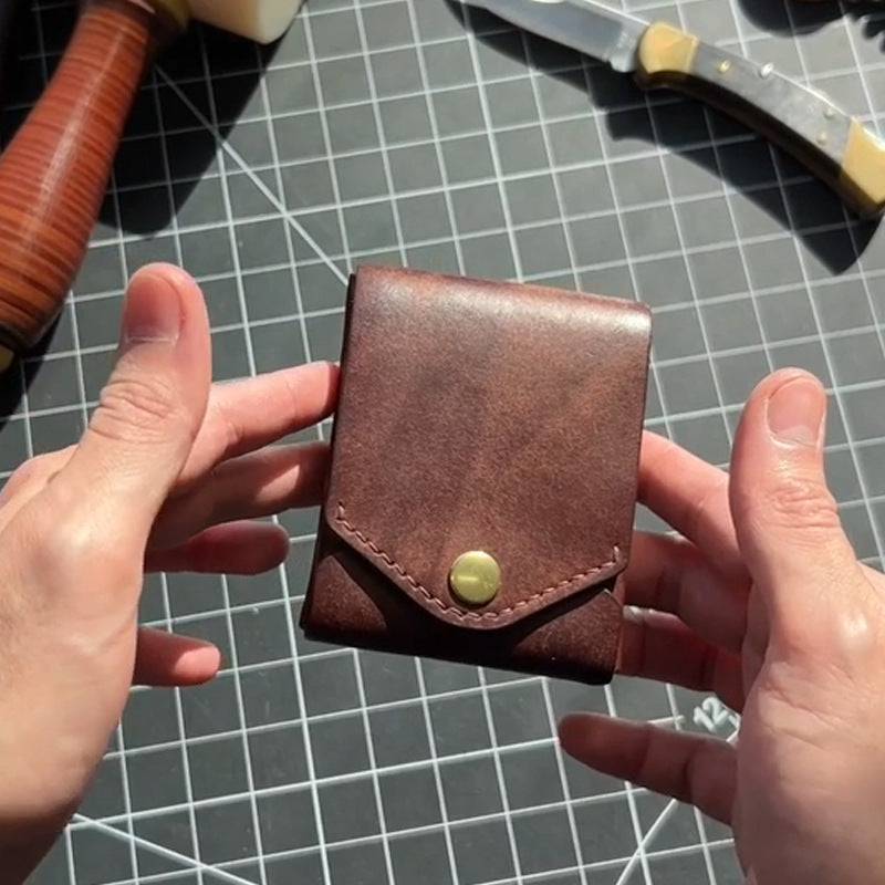 Retro Wallet Men's Design Creative Pen Card Holder