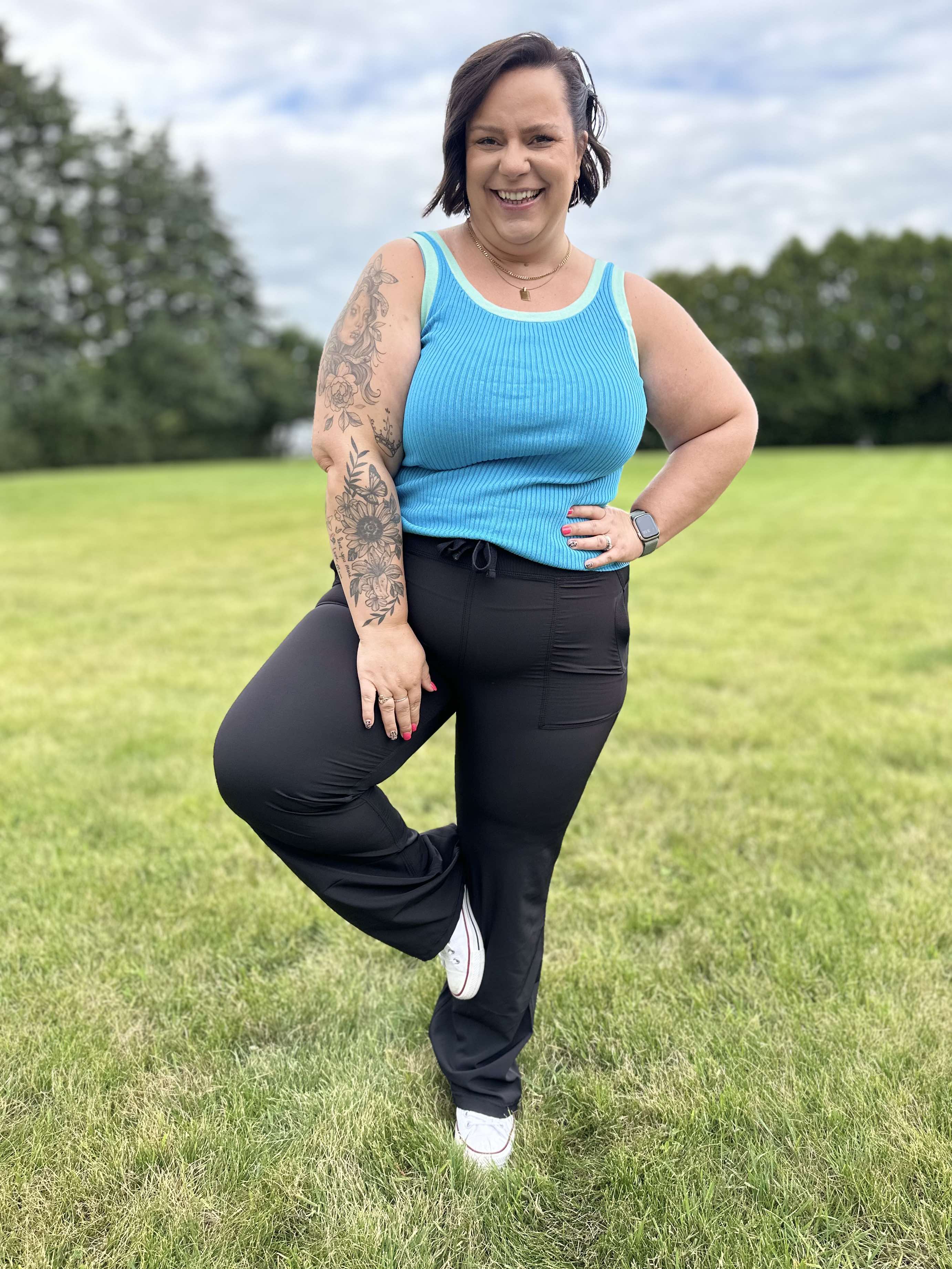 Runner's High Drawstring Joggers in Black