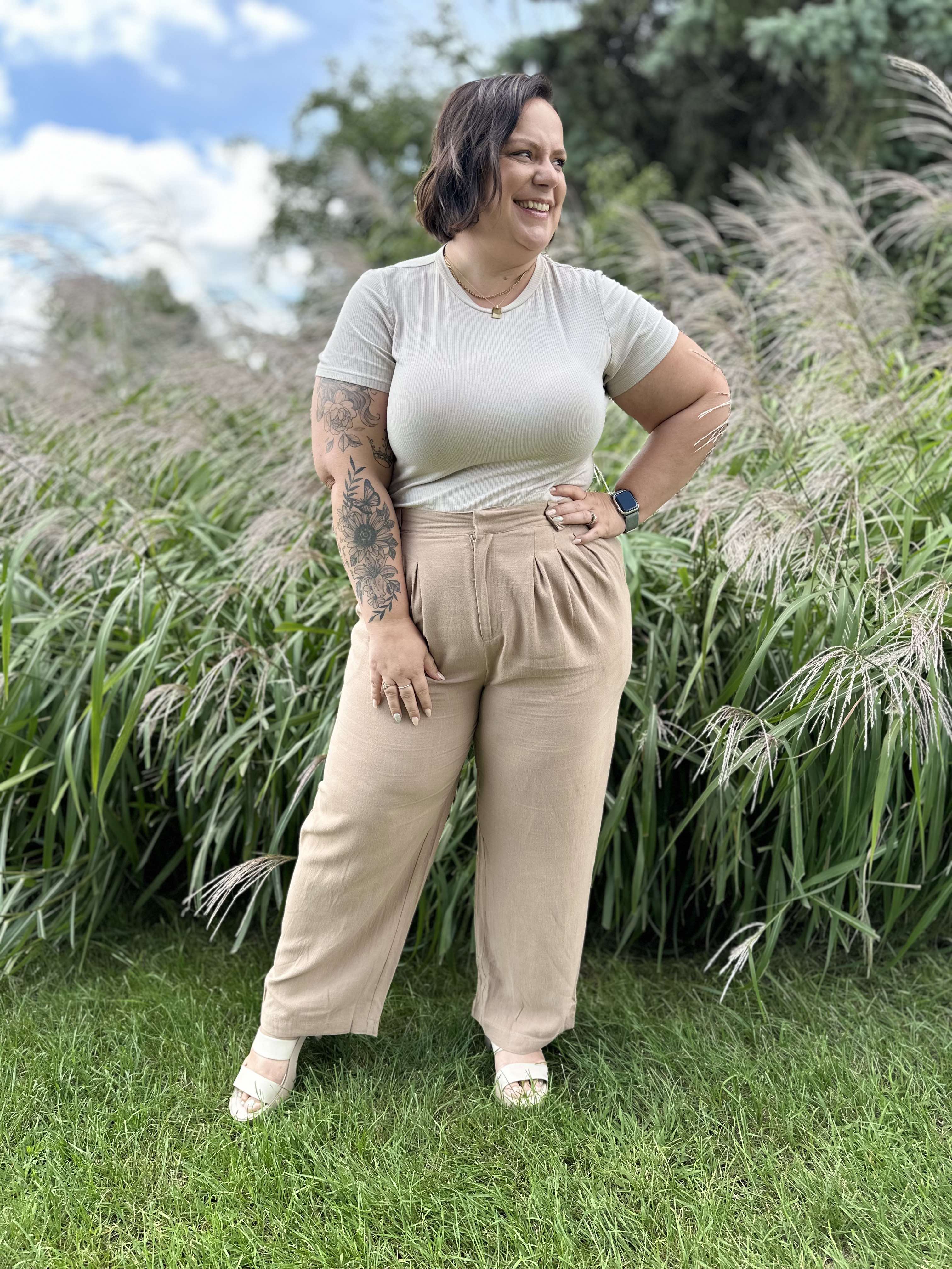 Business Meeting Wide Leg Pants