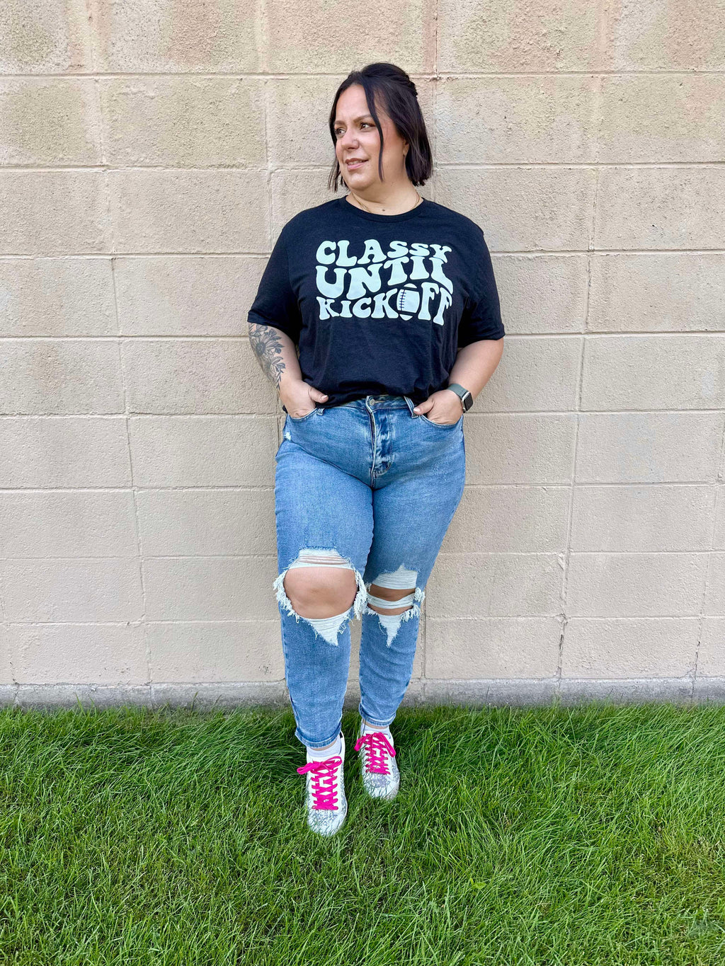 Classy Until Kickoff Tee