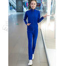Spring and Autumn New Korean Fashion Running Sportswear Set Female Student Stand Collar Three Bars Two Piece Set Women