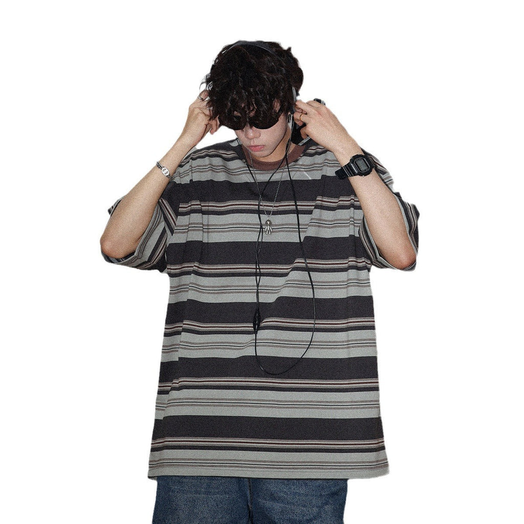 American Lovers Wild Loose Bottoming Shirt Half Sleeve Tee