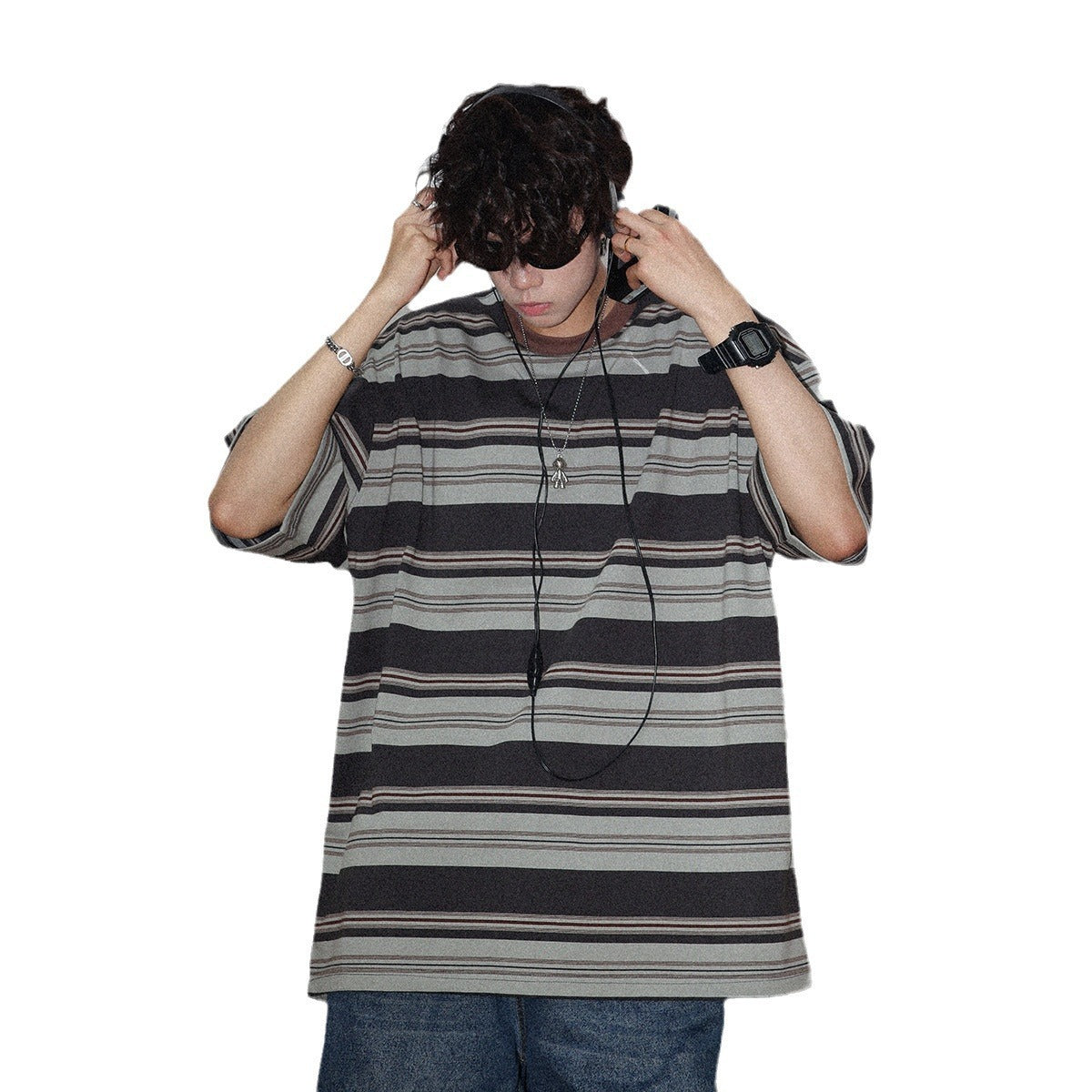 American Lovers Wild Loose Bottoming Shirt Half Sleeve Tee