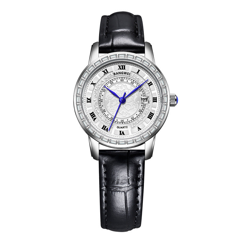 Women's Quartz Waterproof Calendar Multifunctional Fashion Sports Wrist Watch