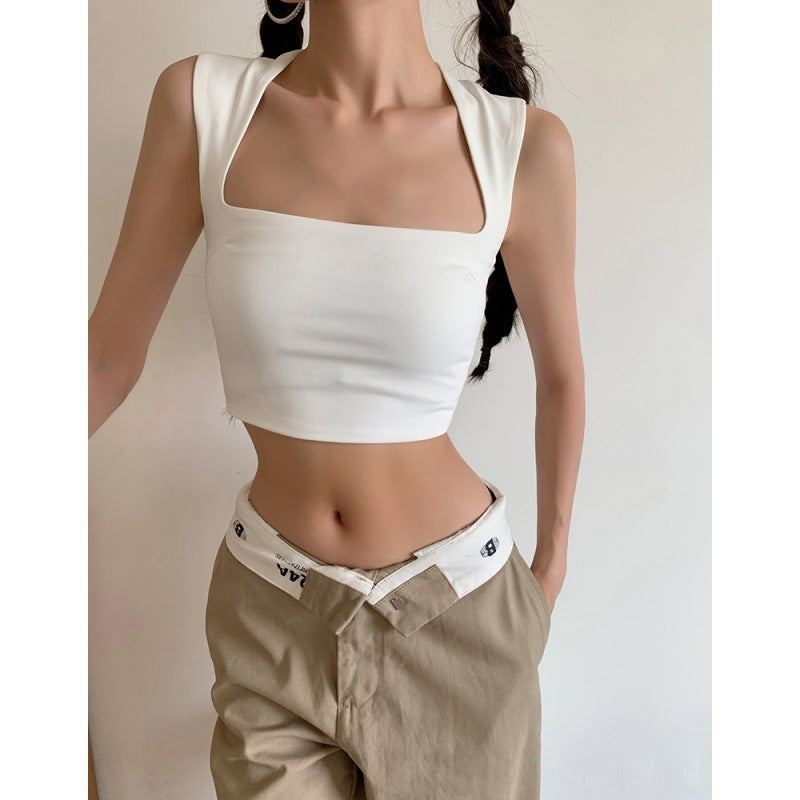 Sling Short Sports Tank Top T-shirt Women