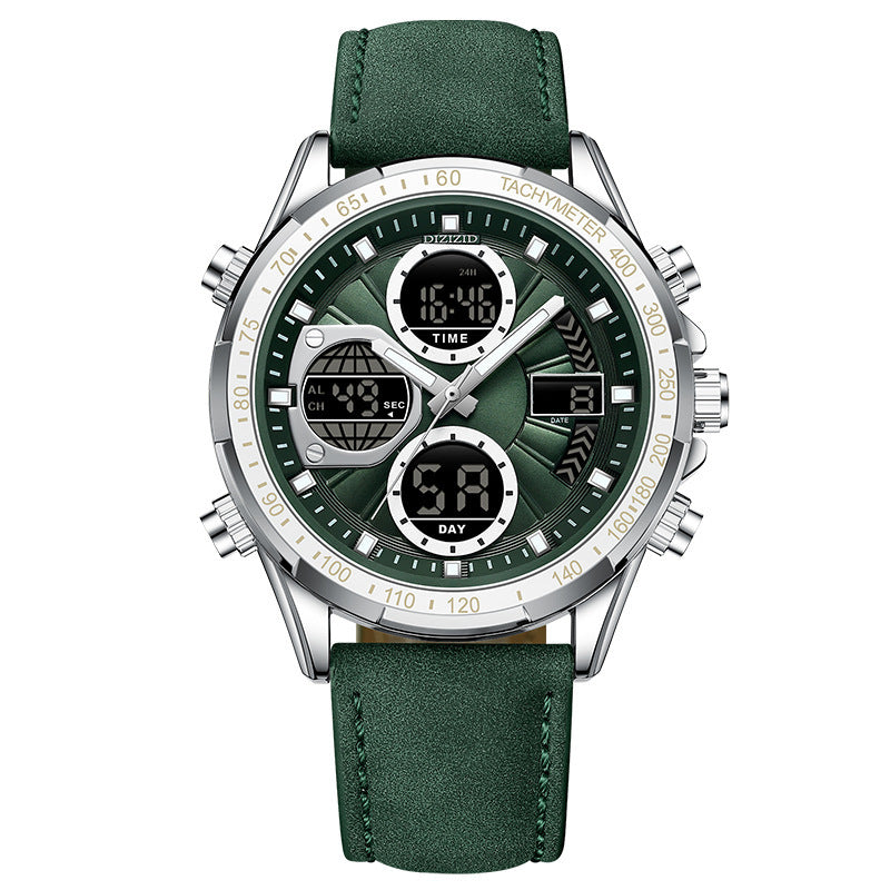 Alloy Leather Men's Business Watch Luminous Waterproof