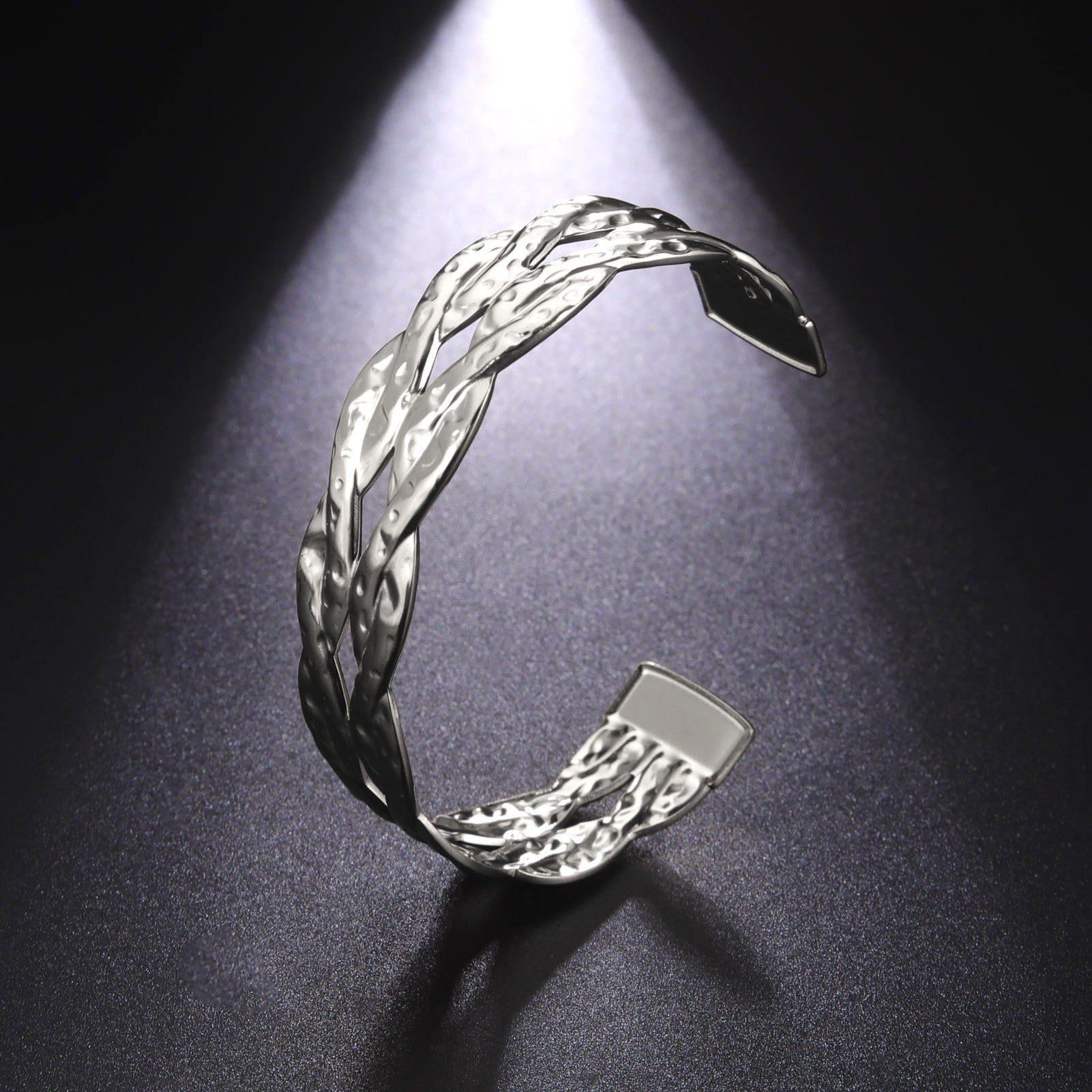 Fashion Double Twist Open Luxury With Fashion Bracelet