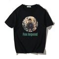 Short Sleeve T-shirt Men"s Fashion Brand Pure Cotton Harbor Style Versatile Summer New Loose Print Crew Neck Japanese