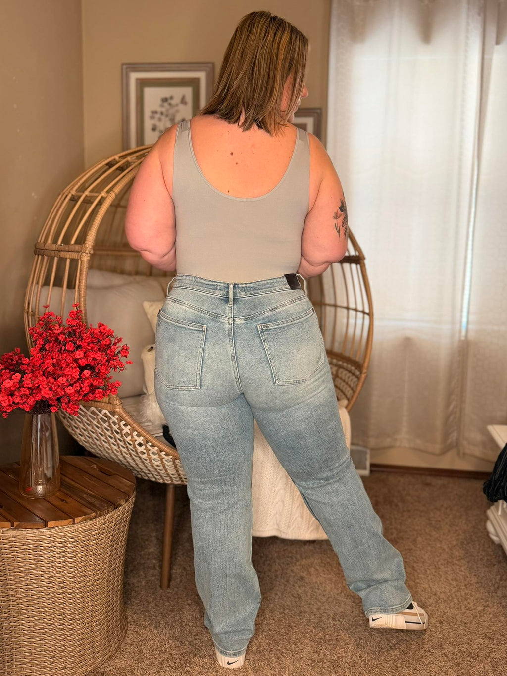 The Basics Bodysuit In Light Mocha