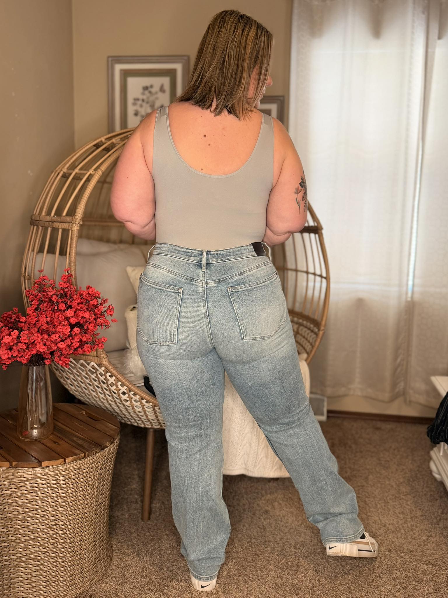 The Basics Bodysuit In Light Mocha