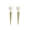 Elegant Stainless Steel Vintage Earrings Geometric