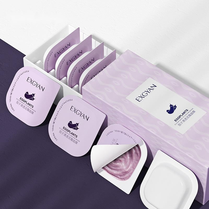 Eggplant Mask Clear Mud Cream Moisturizing Smear Mask
