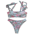 Printed sexy European and American bikini