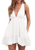 Backless Sleeveless Sling Dress Women
