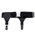Popular high-end sexy tide men and women gentleman white-collar dress double head duckbill buckle hoist buckle garter socks
