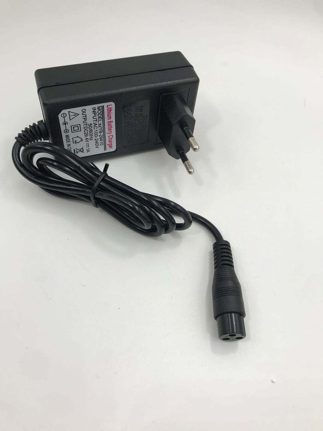 Charger, Balance Car, 3-hole, 24V 1A, US Standard
