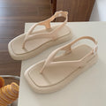 Personalized Simple Solid Color Flip-toe Sandals