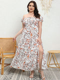 New Plus Size Floral Dress