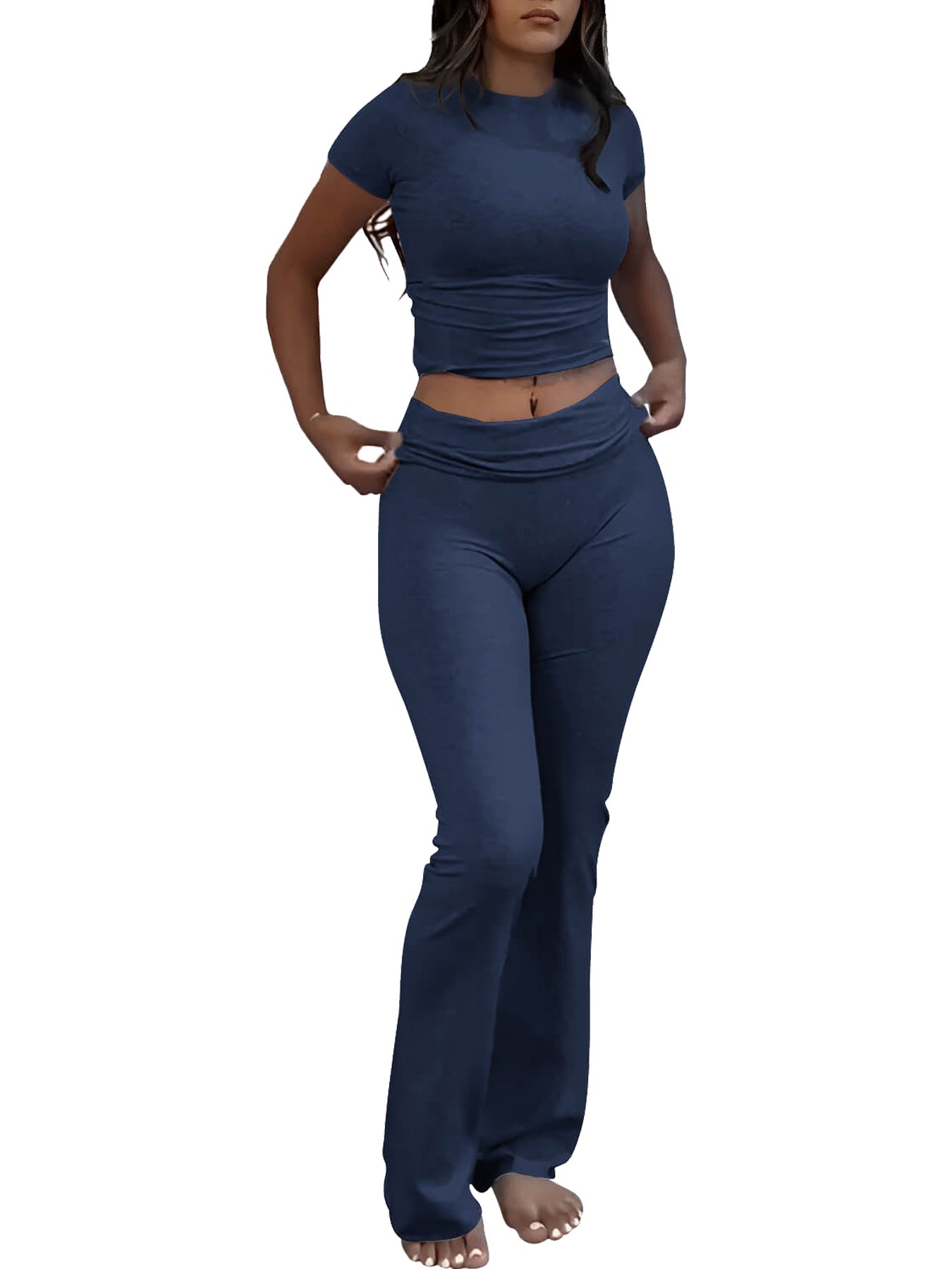 Single Piece Wide Leg Pants