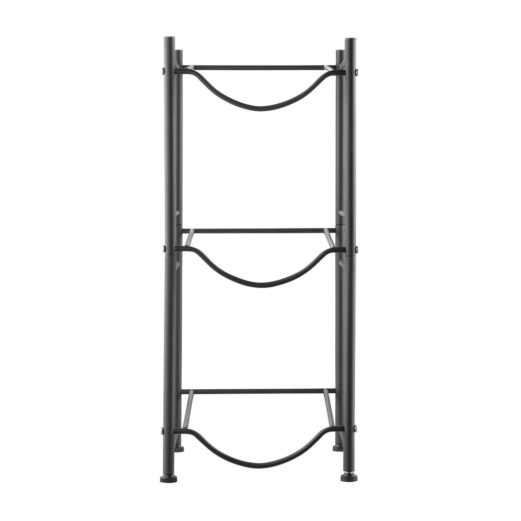 VEVOR 3 Tiers Water Jug Holder Single Row Water Bottle Rack For 3 Bottles Black