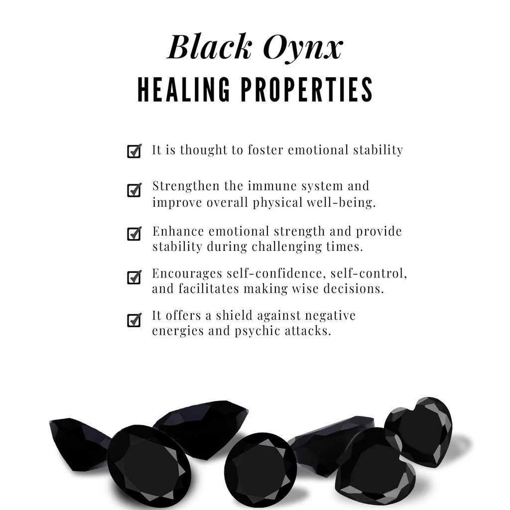 Natural Black Onyx Key Pendant and Earrings Set with Diamond