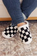 Checked Out Slippers in Black **FINAL SALE**