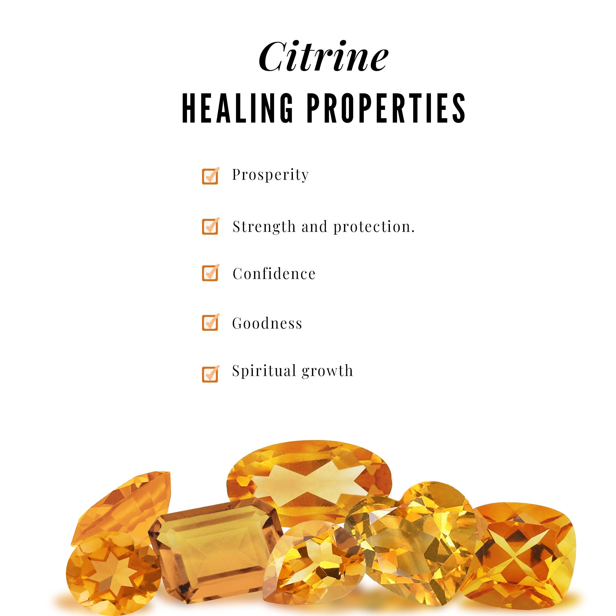 Real Citrine Emerald Cut Engagement Ring with Diamond Split Shank