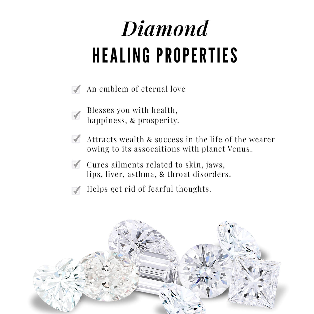 Certified Real Diamond Heart Earrings with Screw Back