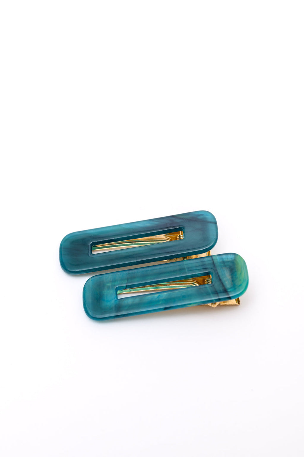 Double Trouble 2 Pack Hair Clip in Sea Blue **FINAL SALE**