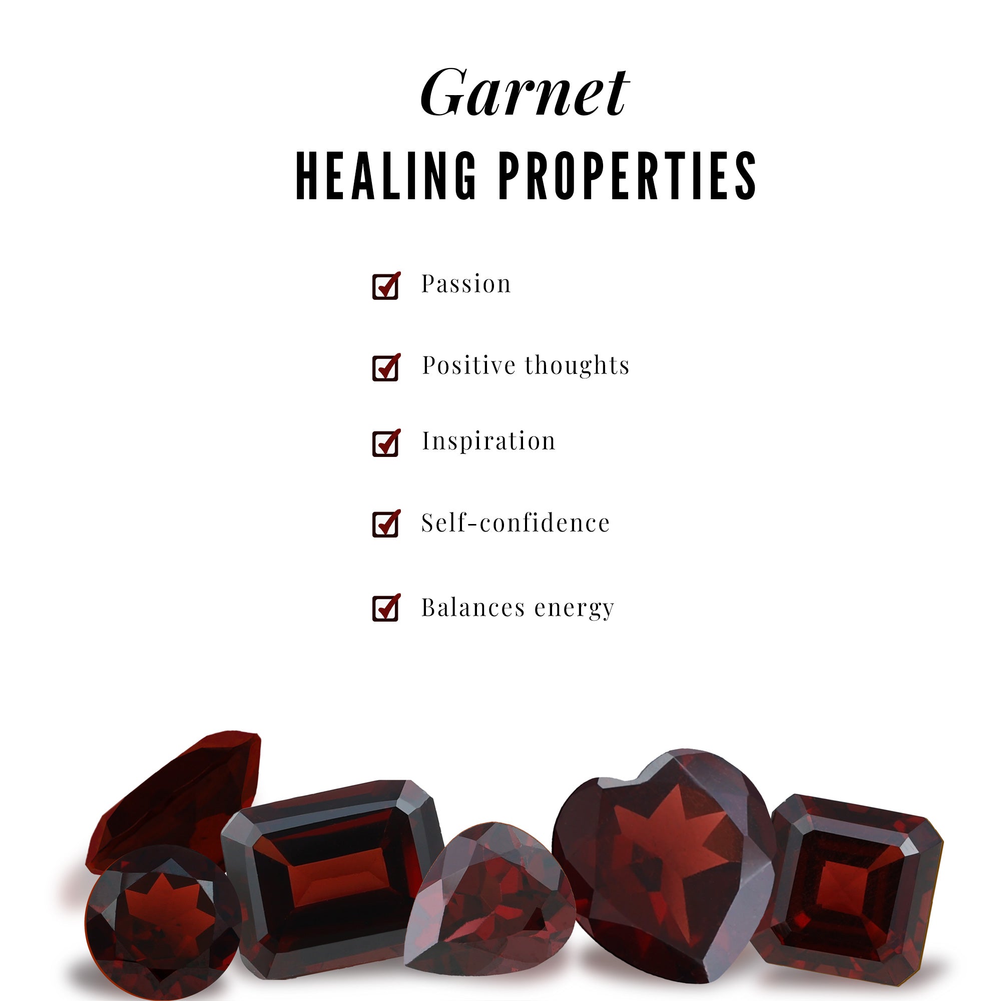 Natural Garnet Diamond Half Eternity Ring with Certificate