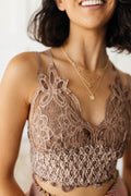 Live In Lace Bralette in Mauve **FINAL SALE**