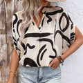 Summer Loose Printed Shirt For Women